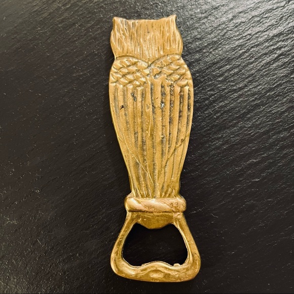 Vintage Brass Owl Bottle Opener - Picture 2 of 9